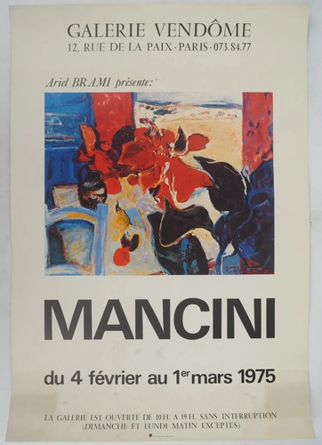 Affiche art mancini - [affiche, d'art]