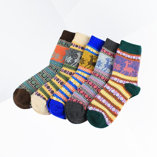 Pair chaussettes hautes - 5,