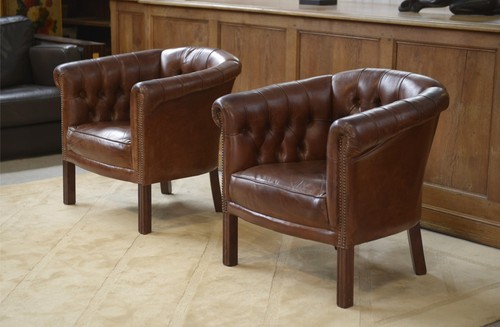 Paire fauteuils club - fauteuils,