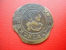 NUREMBERG JETON LAITON RECHENPFENNIG HANS KRAUWINCKEL BUSTE CASQUE (1586-1635)