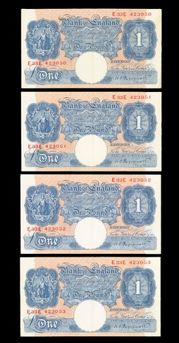 Billets one pound - billets, bank