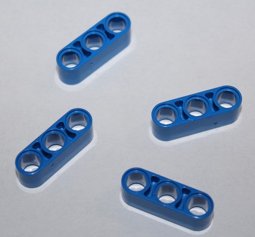 Lego technic blue liftarm 1x3 - blue,