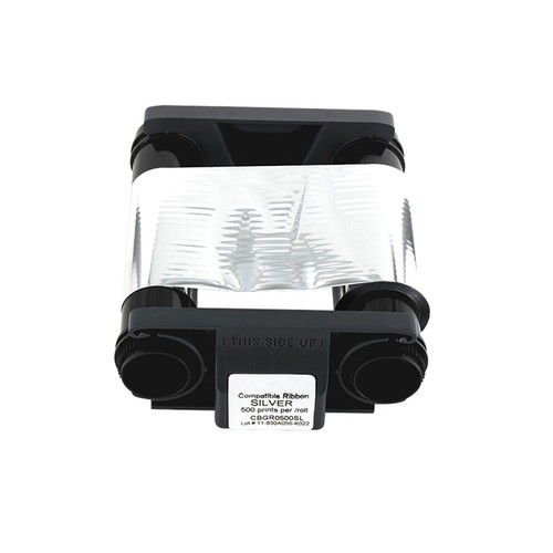 Color ribbon silver - for, evolis