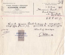 75 PARIS geologue STUER 1901