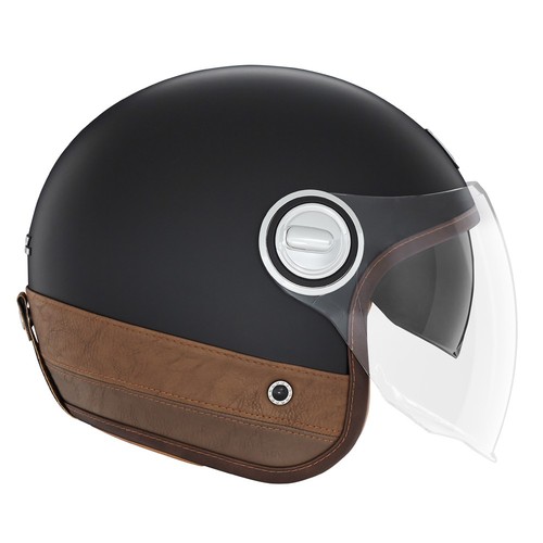 Nox casque jet heritage cuir - jet,