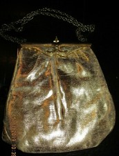 Sac de soirée vintage or