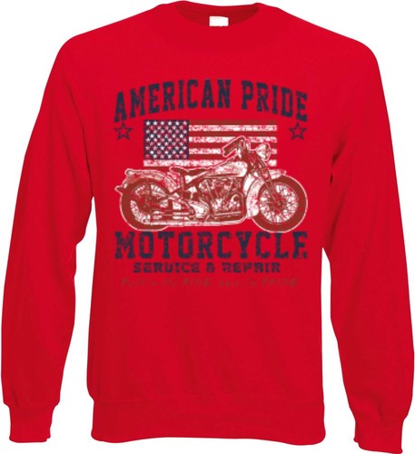 Sweatshirt rouge twin biker - rouge,