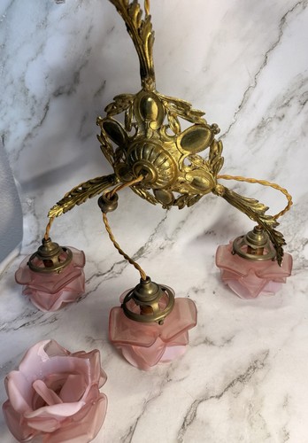 Ancien lustre bronze - ancien,