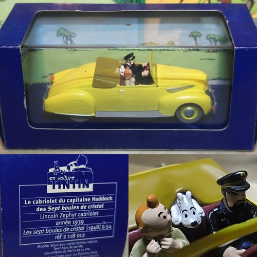 Lincoln zephyr 39 tintin - 1/43,
