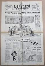 Le CANARD ENCHAINE numéro