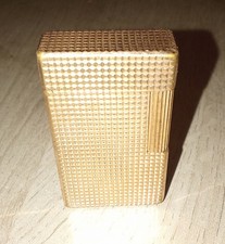 briquet dupont plaque or
