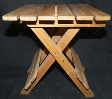 Support porte-plantes pliable bois 25x22 cm – déco jardin vintage REF 3808