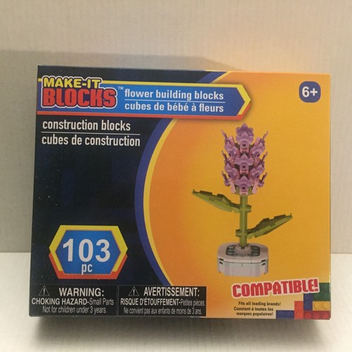 New make blocks pink flower - new,