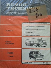 FORD TRANSIT REVUE TECHNIQUE