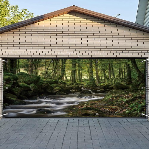 Csfoto 6X13Ft Forest Stream