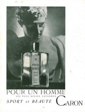 Publicité ancienne parfum Caron issue de magazine 1954