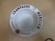 rare ancien cendrier publicitaire CHAMPAGNE MERCIER vintage en OPALEX