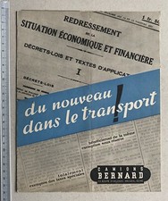 Catalogue Brochure Camions BERNARD / Moteur et Châssis Diesel