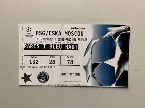 Ticket match champions - ticket, league