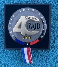 Médaille coin RAID Police Nationale neuve