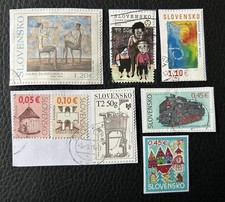 Lot de 8 timbres de Slovaquie