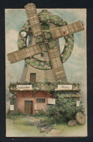 Carte postale mécanique