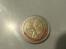 Pièce de 2 euros  fauté August  Rodin 2017 , frappe descentre état SUP+