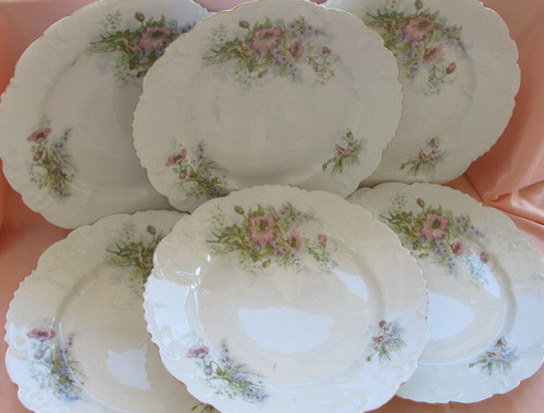 Série assiettes plates - 6,