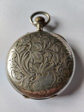 Ancienne Montre A Gousset En Argent Pour Homme ( Non Fonctionnelle ).