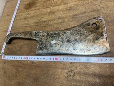 feuille boucher old tool / OUTIL ANCIEN, Couperet abattoir  Réf n° 13 C