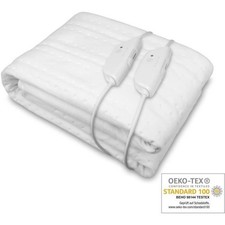 Surmatelas chauffant – Chauffe-lit 2 places– medisana HU 676 – lavable – 4 ni...