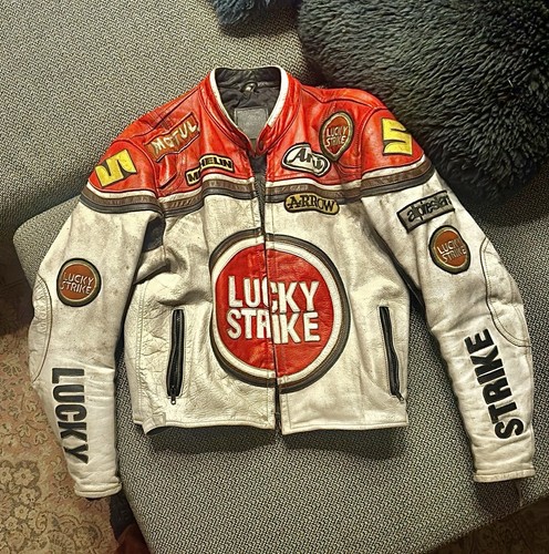 Veste cuir moto - lucky, strike