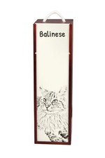 Caisse À Vin Balinaise Avec Chat Art-Chien