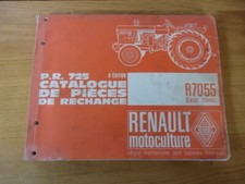 P.R.725 CATALOGUE PIECES RECHANGE R7055 DIESEL PERKINS RENAULT MOTOCULTURE 1966