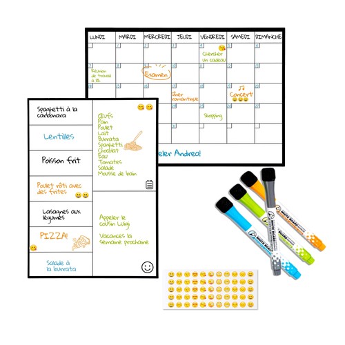 Pack calendrier magnétique - pack,