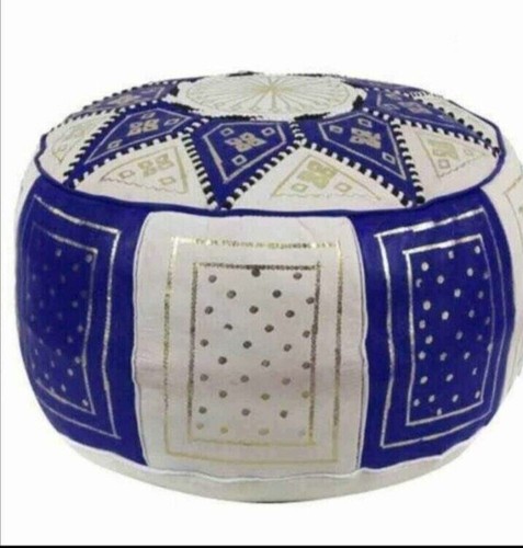 Pouf artisanal cuir - artisanal, en 