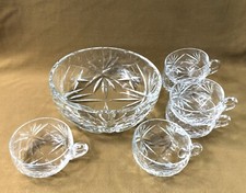 service à punch / salade de fruits en cristal signé SAINT LOUIS modèle CHANTILLY