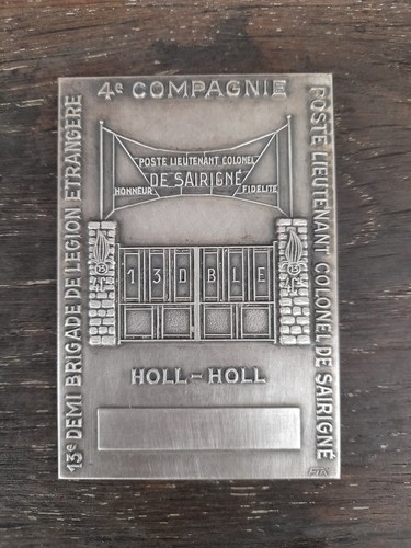 Plaque medaille 13eme - 13eme, demi