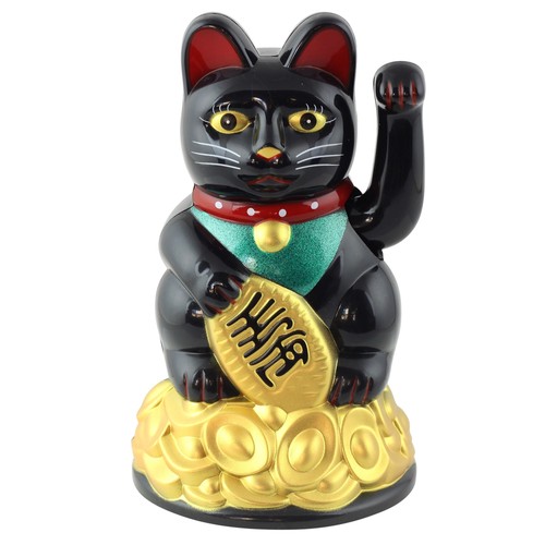 Chat chanceux signe porte