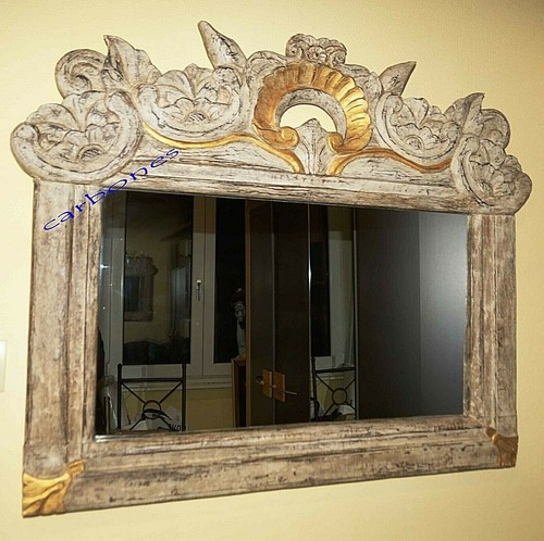 Grand superbe miroir bois - grand,