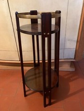 Selette Italienne en  Acajou Massif  & Laiton 1960