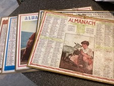 LOT 8 CALENDRIERS- ALMANACH