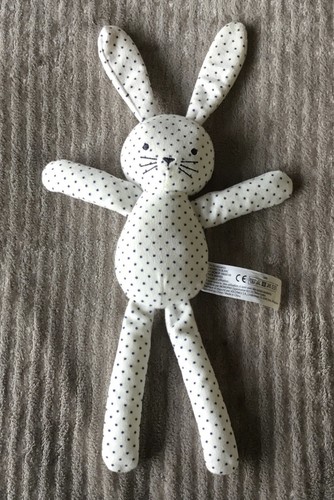 Peluche doudou lapin blanc - lapin,