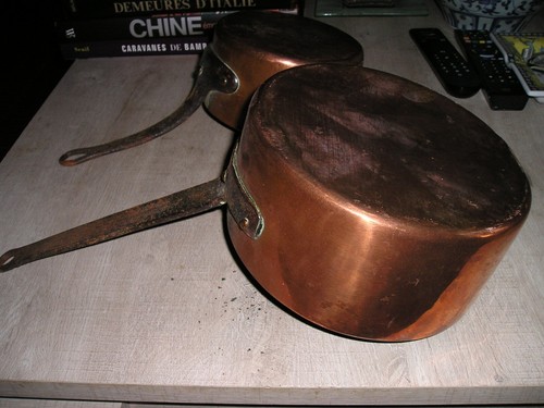 Casseroles anciennes en - ,