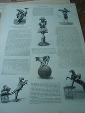 Gravure 1896 - Le Dressage du Chien de Cirque petits secrets Old Print