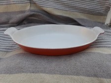 Ancien Grand PLAT LE CREUSET 32 Vintage Marmite Cocotte Fonte Emaillee Casserole