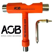 AOB Longboard Skate Rollerskates Stuntscooter Outil Multifonction Outil Orange