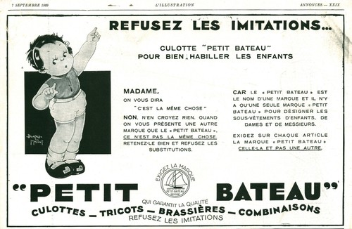 Publicité ancienne culottes