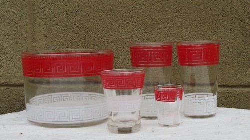 Mcm bar ware - bar, red