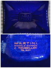 Vintage: grand cendrier bleu